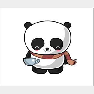 Kawaii panda snug Posters and Art